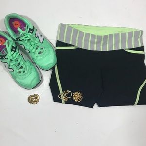 Lululemon Run Inspire Crop Stripe Clear Mint